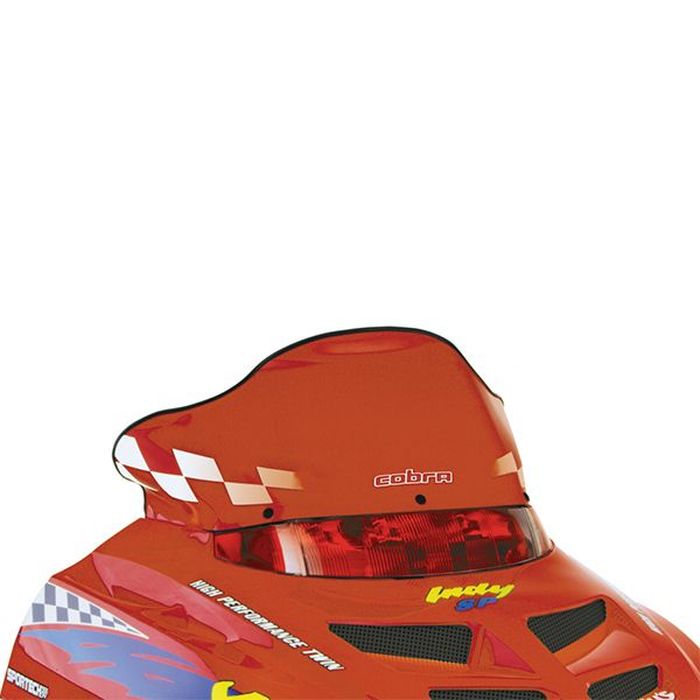 Powermadd POWERMADD COBRA WINDSHIELD POLARIS GEN II, LOW (10"), RED (11223)