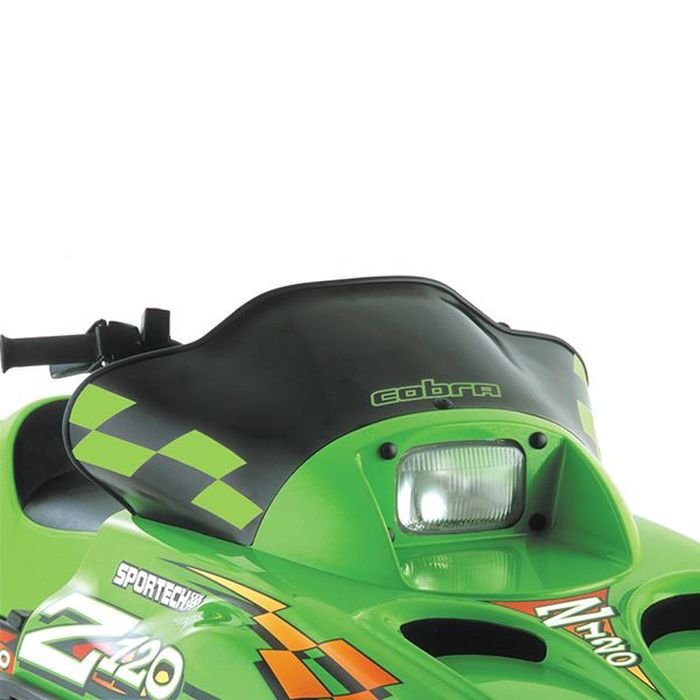 Powermadd POWERMADD COBRA WINDSHIELD ARCTIC CAT ZR 120, LOW BLACK W