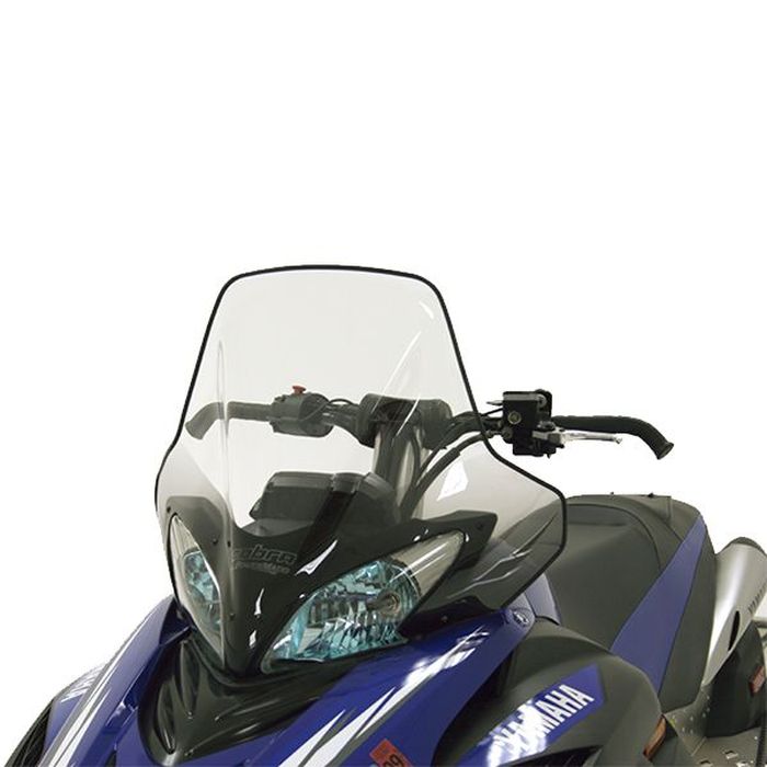 Powermadd COBRA WINDSHIELD YAMAHA APEX, TALL (18.5"), CLEAR W / BLACK