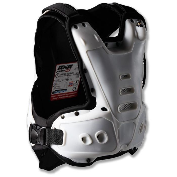 RXR RXR MX Body Chest Protection Strongflex White/Black Adult