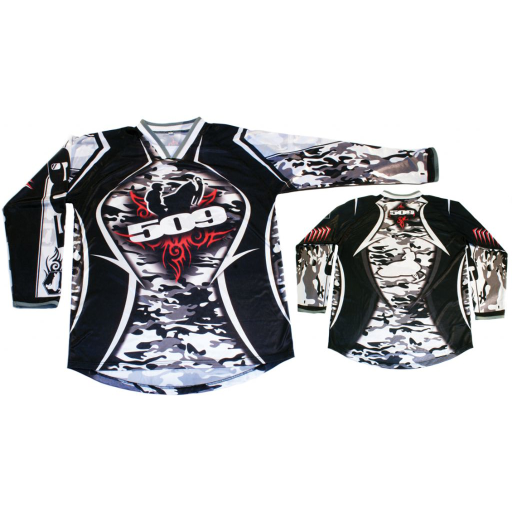 509 riding jersey - snow camo