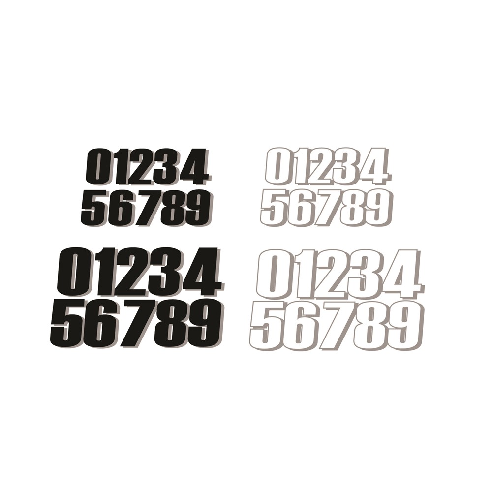 Flu Designs flu designs decals numbers