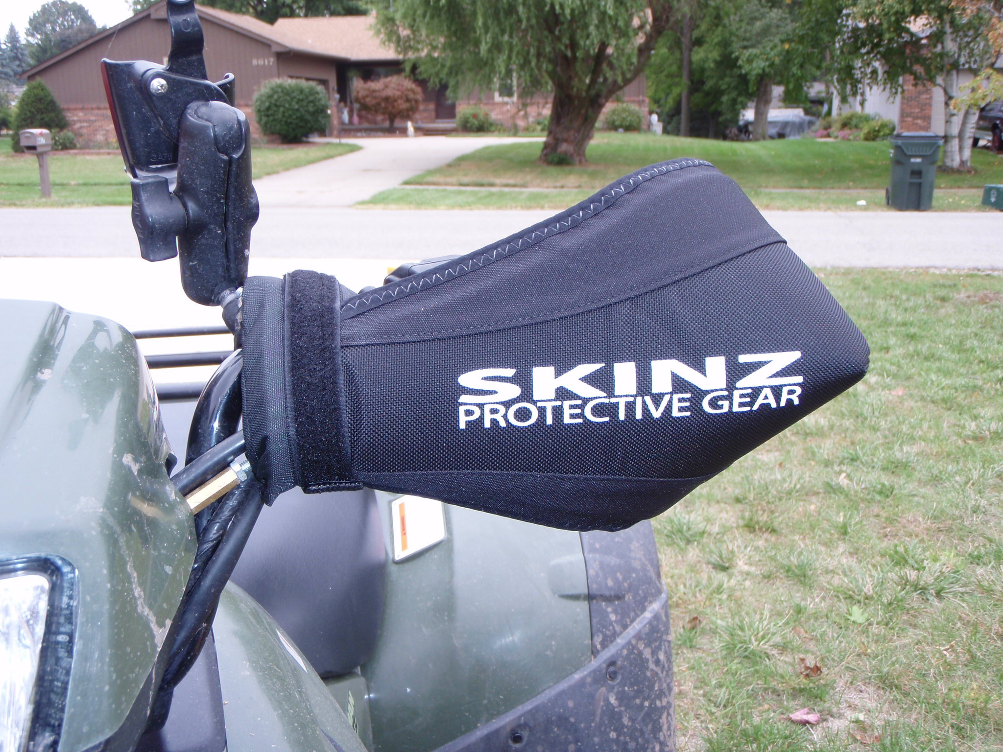 skinz protective gear hand guards for atv and snowmobile