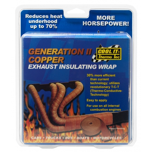 thermotec exhaust insulating wrap copper